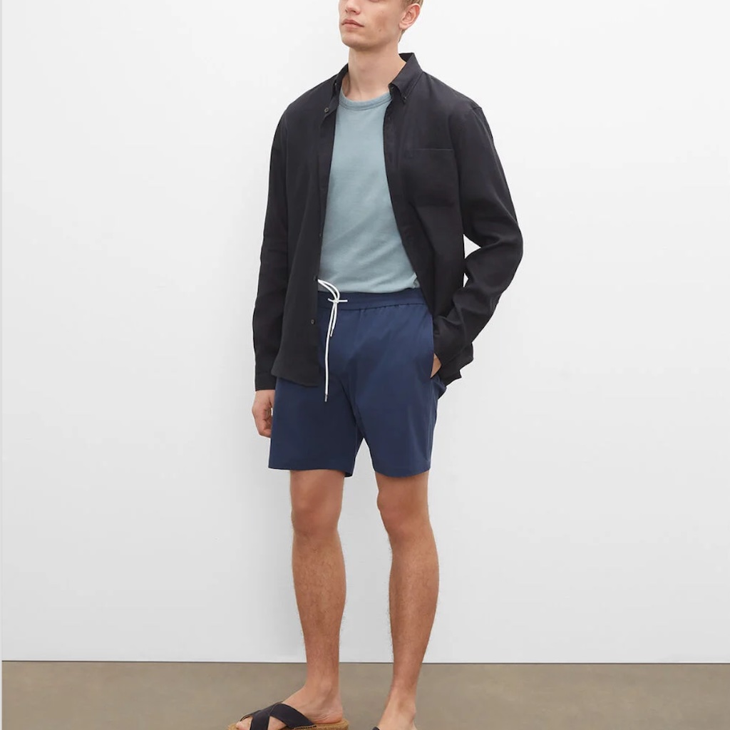 Bo Solid 7 Swim Trunk  Brand New  Never Worn  Navy